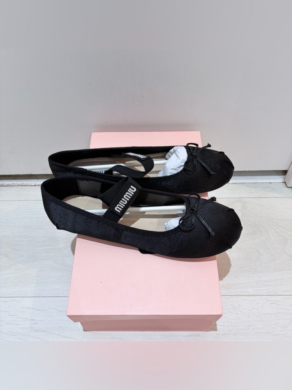 Satin Black Ballet Flats